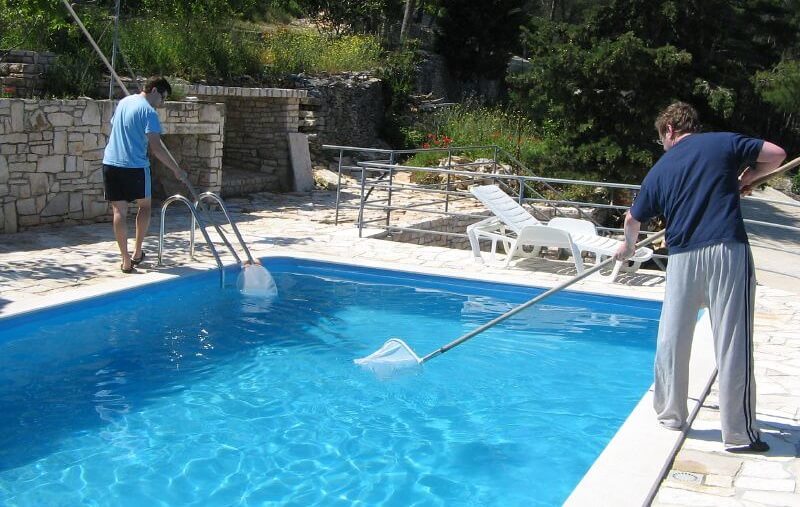 Manual Pool Cleaning