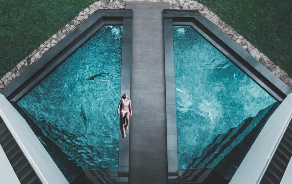unique artistic pool design