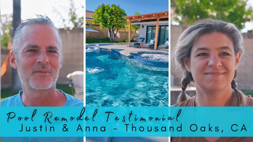Justin and Anna: Pool and Spa Upgrade with Unique Water Features in Thousand Oaks